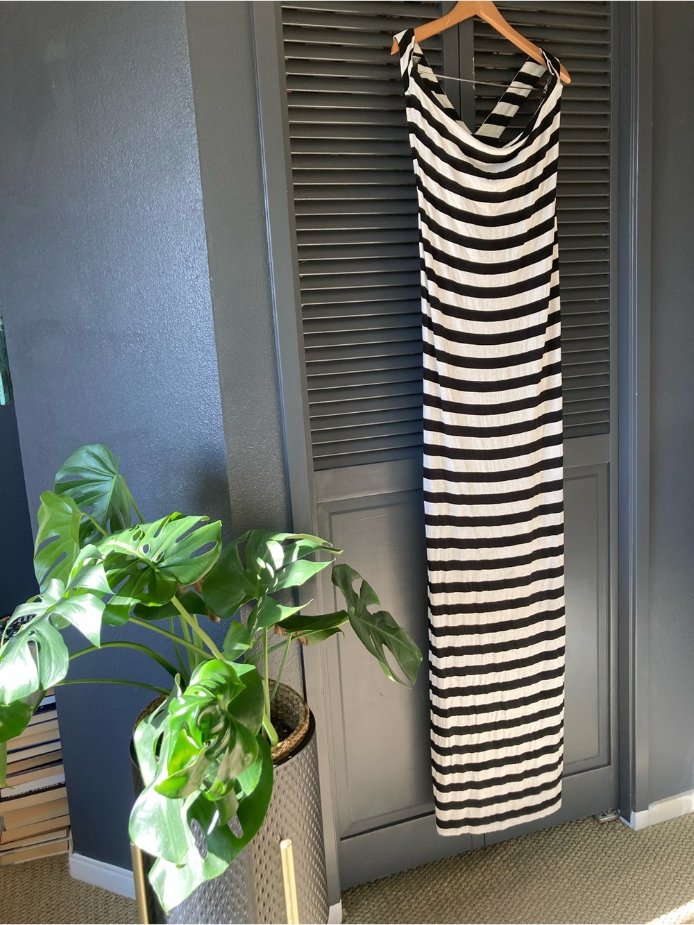 Josh Brody Black and White Striped Dress
